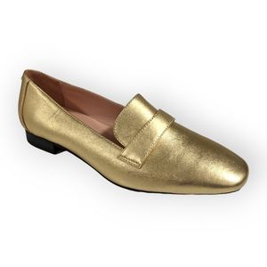 Kate Spade Gold Kayla Metallic Loafer, 7M